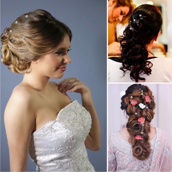 NIB-RHINESTONE CRYSTAL PIN HAIR TWISTERS! SPIRAL STONES FOR YOUR HAIR! - Picture 7 of 16